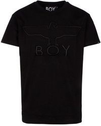 BOY London - Logo Embroidered Crewneck T-shirt - Lyst