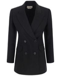 Alexander McQueen - Double-breasted Tailored Blazer - Lyst