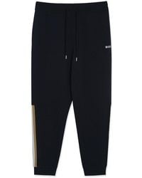 BOSS - Logo Embroidered Drawstring Track Pants - Lyst