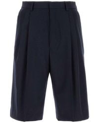 Dries Van Noten - Wool Panrom Bermuda Shorts - Lyst