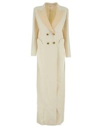 Blazé Milano - Double-breasted Buttoned Maxi Coat - Lyst