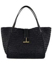 Tom Ford - Large Tara Logo Plaque Tote Bag - Lyst