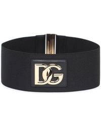 Dolce & Gabbana - Dg Stretch Band Belt - Lyst