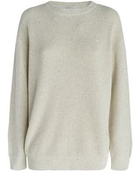 Brunello Cucinelli - Chunky-knit Long Sleeved Jumper - Lyst