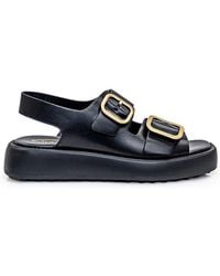 Tod's - Double Buckle Sandals Shoes - Lyst