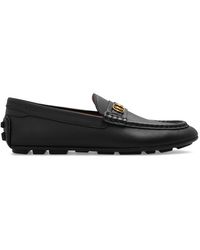 Bally - Logo Motif Plaque Loafers - Lyst
