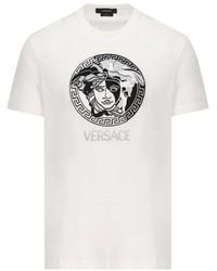 Versace - Medusa Printed Crewneck T-shirt - Lyst