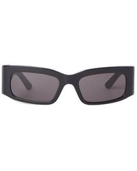 Balenciaga - Rectangle Frame Sunglasses - Lyst