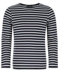 Saint James - Striped Long-sleeved T-shirt - Lyst