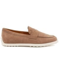 Tod's - Round Toe Flat Shoes - Lyst