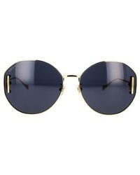Gucci - Round Frame Sunglasses - Lyst