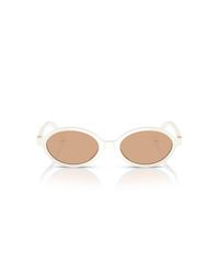 Miu Miu - Oval-frame Sunglasses - Lyst
