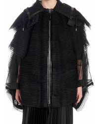 Comme des Garçons X Noir Kei Ninomiya Layered Hooded Cape - Black