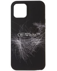 Off-White c/o Virgil Abloh Scribble Logo Iphone 12 Pro Max Case - Black