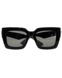 Bottega Veneta - Square Frame Classic Sunglasses - Lyst