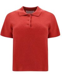 Extreme Cashmere - Short Sleeved Knitted Polo Shirt - Lyst