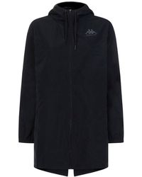 Kappa X Befancyfit Logo Printed Hooded Jacket - Black