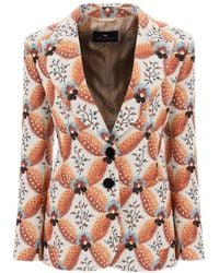 Etro - Jacquard Jacket With Floral Motif - Lyst