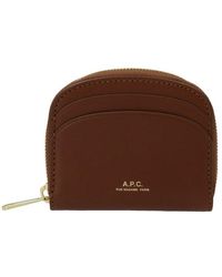 A.P.C. - Demi-lune Mini Compact Wallet - Lyst