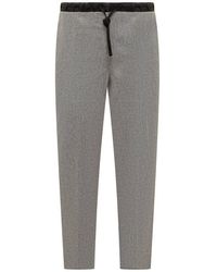 Jil Sander - High-waist Drawstring Cropped Trousers - Lyst