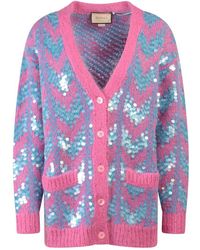 Gucci - Button-up Sequinned Cardigan - Lyst