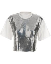 Rabanne - Metal Mesh T-shirt Silver - Lyst