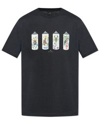 Paul Smith - Printed T-Shirt - Lyst