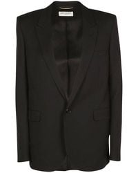 Saint Laurent - Single-Breasted Long-Sleeved Blazer - Lyst