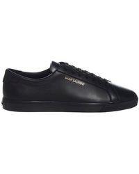 Saint Laurent - Andy Low-top Leather Sneakers - Lyst