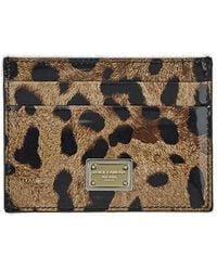 Dolce & Gabbana - Leopard-print Card Holder - Lyst