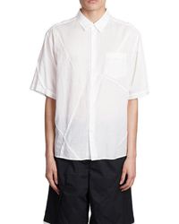 Undercover - Semi-sheer Short Sleeved Shirt - Lyst