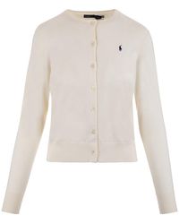 Polo Ralph Lauren - Pony Embroidered Knit Cardigan - Lyst