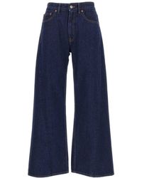 MM6 by Maison Martin Margiela - Logo Patch Flared Jeans - Lyst