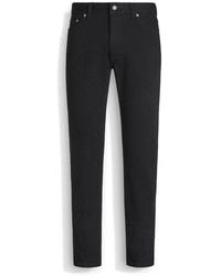 ZEGNA - Rinse-Washed Stretch Cotton Roccia Jeans - Lyst