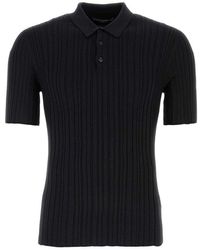 Dolce & Gabbana - Short-sleeved Knitted Polo Shirt - Lyst