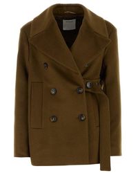 Sportmax - Orchis Double-Breasted Belted Coat - Lyst