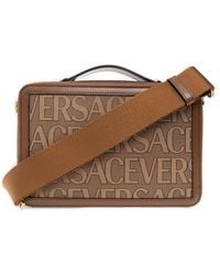 Versace - Allover Messenger Bag - Lyst