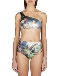 Vivienne Westwood - Boucher Printed One-shoulder Bikini Set - Lyst