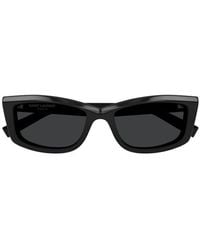 Saint Laurent - Rectangular Frame Sunglasses - Lyst