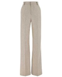 ANDAMANE - High-waist Wide-leg Tailored Pants - Lyst