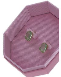 Swarovski - Millenia Octagon Cut Stud Earrings - Lyst
