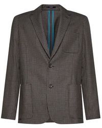 Paul Smith - Plaid Single-breasted Jacket - Lyst