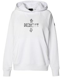Moncler - White Cotton Sweatshirt - Lyst