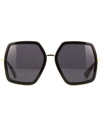 gucci sunglasses hexagon