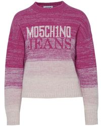 Moschino - Fuchsia Wool Blend Sweater - Lyst