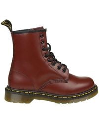 Dr. Martens - Dr.martens Smooth Boots In Cherry Color Leather - Lyst