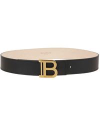 Balmain - B Logo Buckle Belt - Lyst