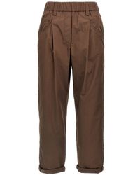 Brunello Cucinelli - Trousers - Lyst