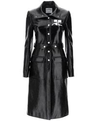 Courreges - Re Edition Trench Coat In Coated Cotton - Lyst