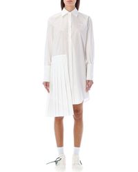 Off-White c/o Virgil Abloh - Diag Plissé Shirt Dress - Lyst